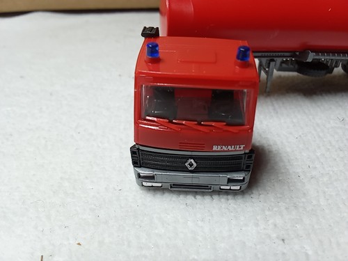 M87 Roßkopf heut Wiking H0 1:87 Renault Tanksattelzug Tanker Feuerwehr rot LKW - Picture 3 of 19