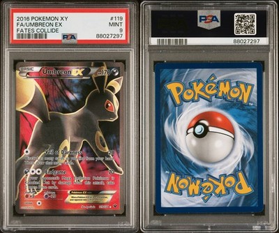2016 Pokemon XY Fates Collide Umbreon EX PSA 9 Mint #119 Englisch