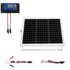 Uimoso 20W 12V Solar Battery Charger Maintainer with MPPT Controller
