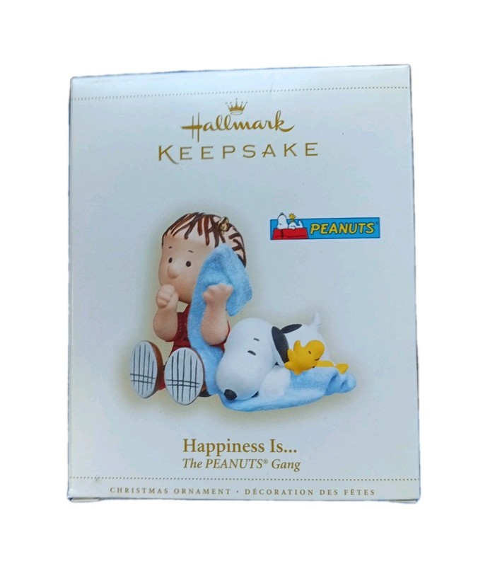 2006 Hallmark Keepsake "HAPPINESS IS The PEANUTS Gang (Linus) Ornament. New