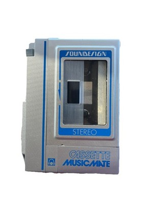 Soundesign MusicMate Cassette Player, Case, Headphones Model 4261 (UNTESTED)