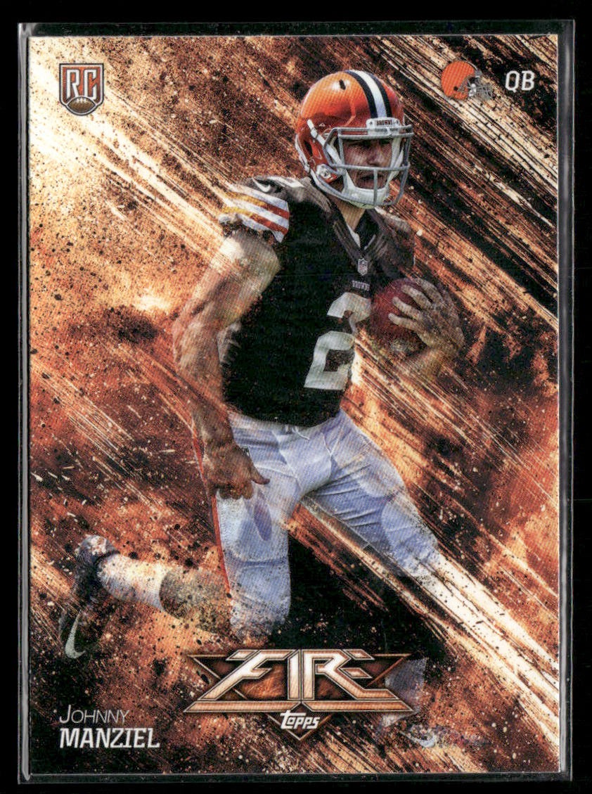2014 Topps Fire RC #143 Johnny Manziel Cleveland Browns