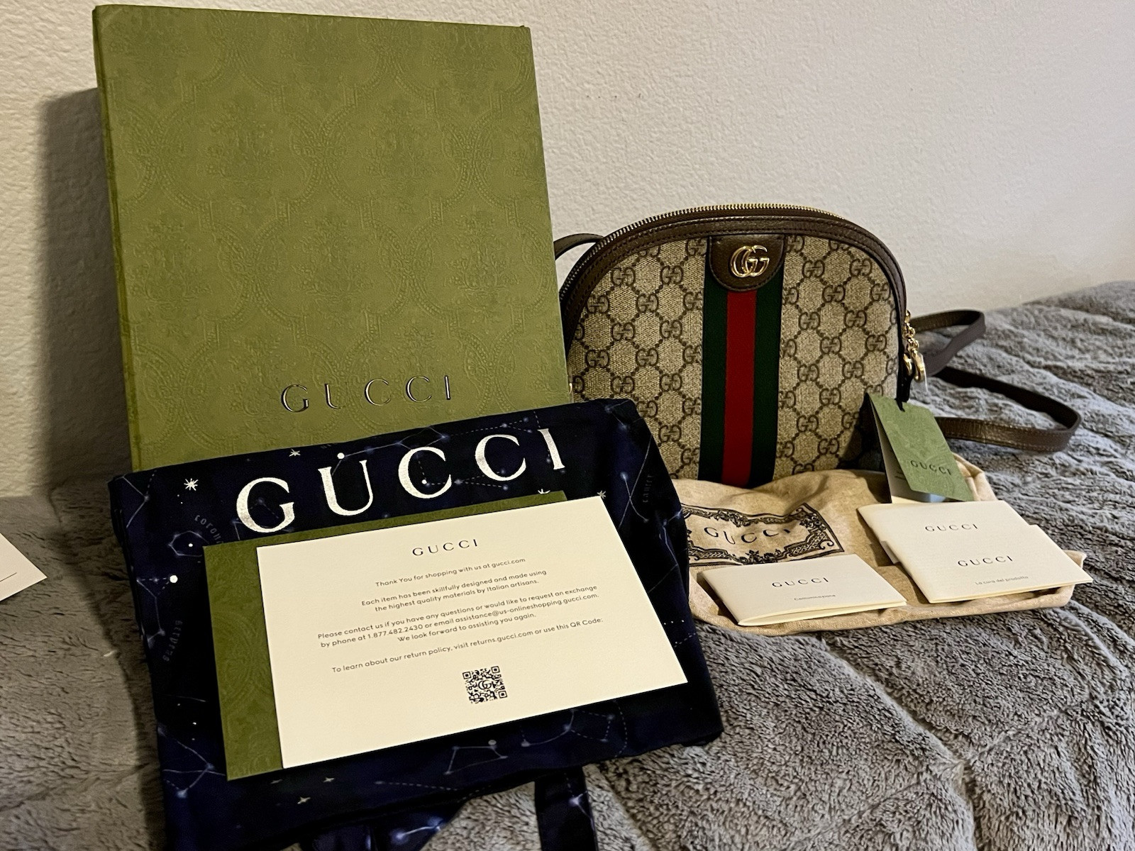 NEW With Box GUCCI OPHIDIA SMALL SHOULDER BAG Crossbody Bags For
