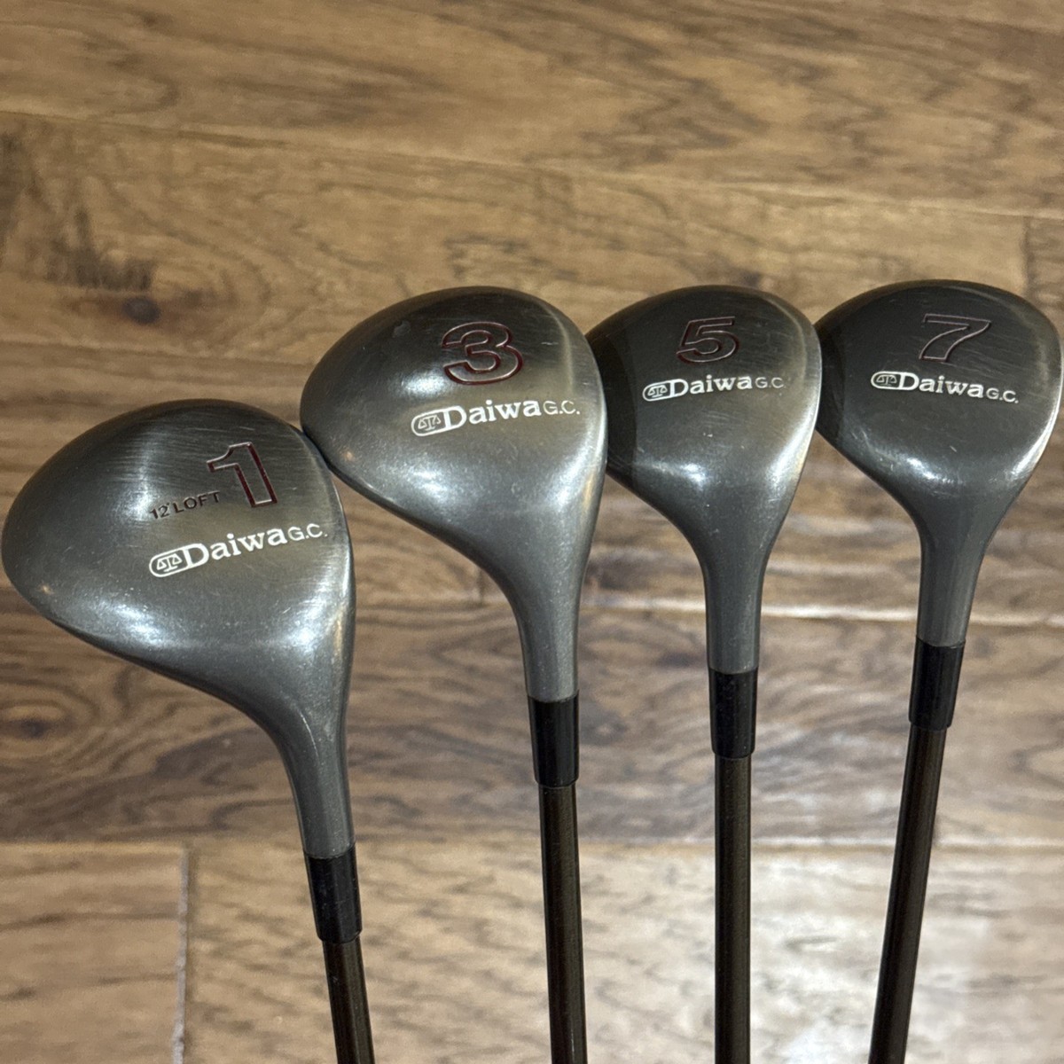 Set of 4 Daiwa Wood Set Driver 3W 5W 7W Regular Flex Graphite