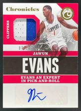 2017 Chronicles Signature Swatches Gold #JEV Jawun Evans Autograph RC Auto /10