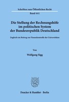 Die Stellung Der RechnungshöFe Im Politischen System Der Bundesrepublik Deutschl