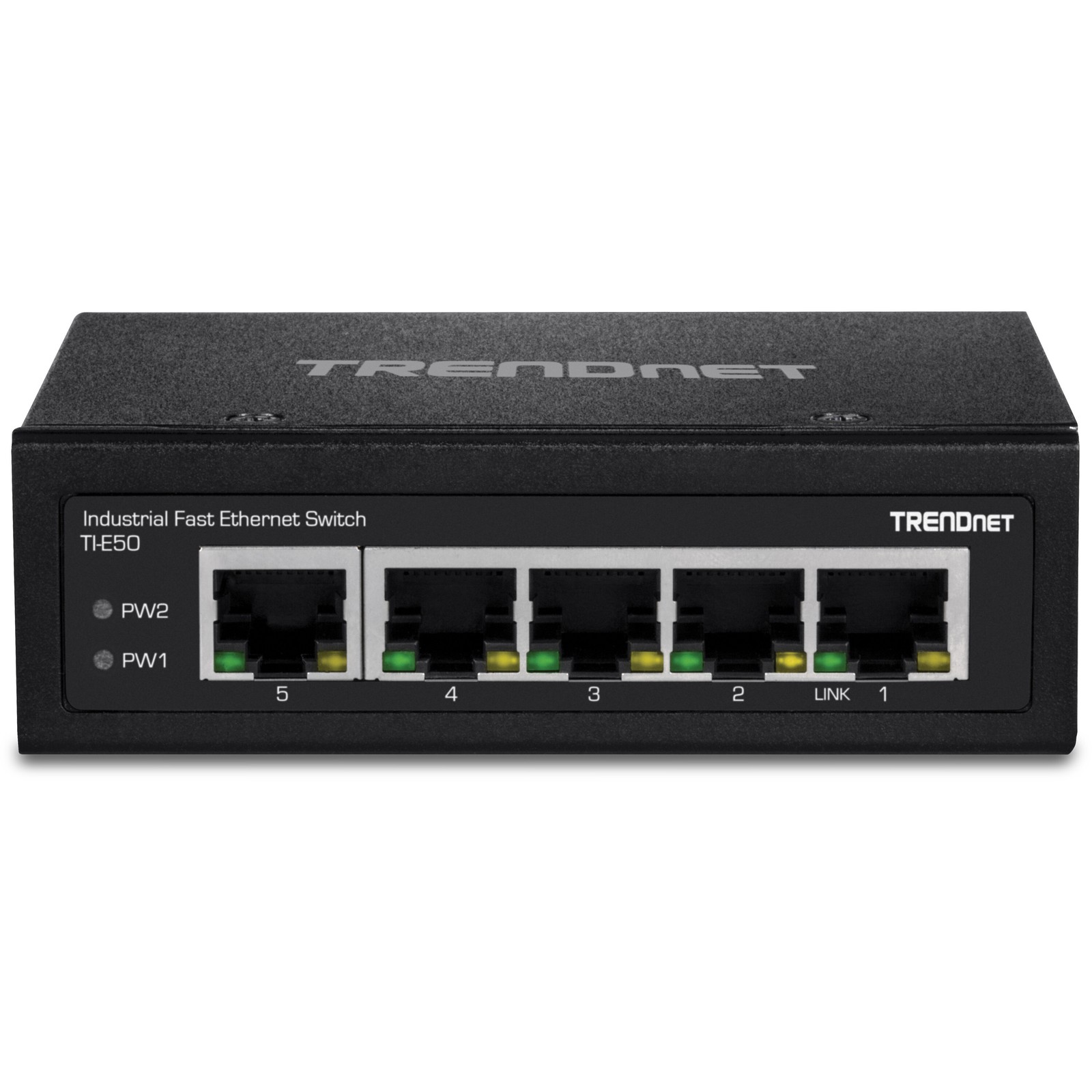 Switch industriel TI-E50 v1.0R rail DIN a 5 ports Fast Ethernet robustes