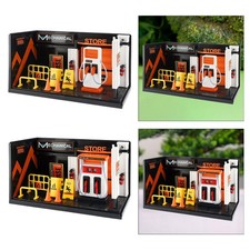 1:24 Modello diorama per garage per auto Modello di scena per ufficio, casa,
