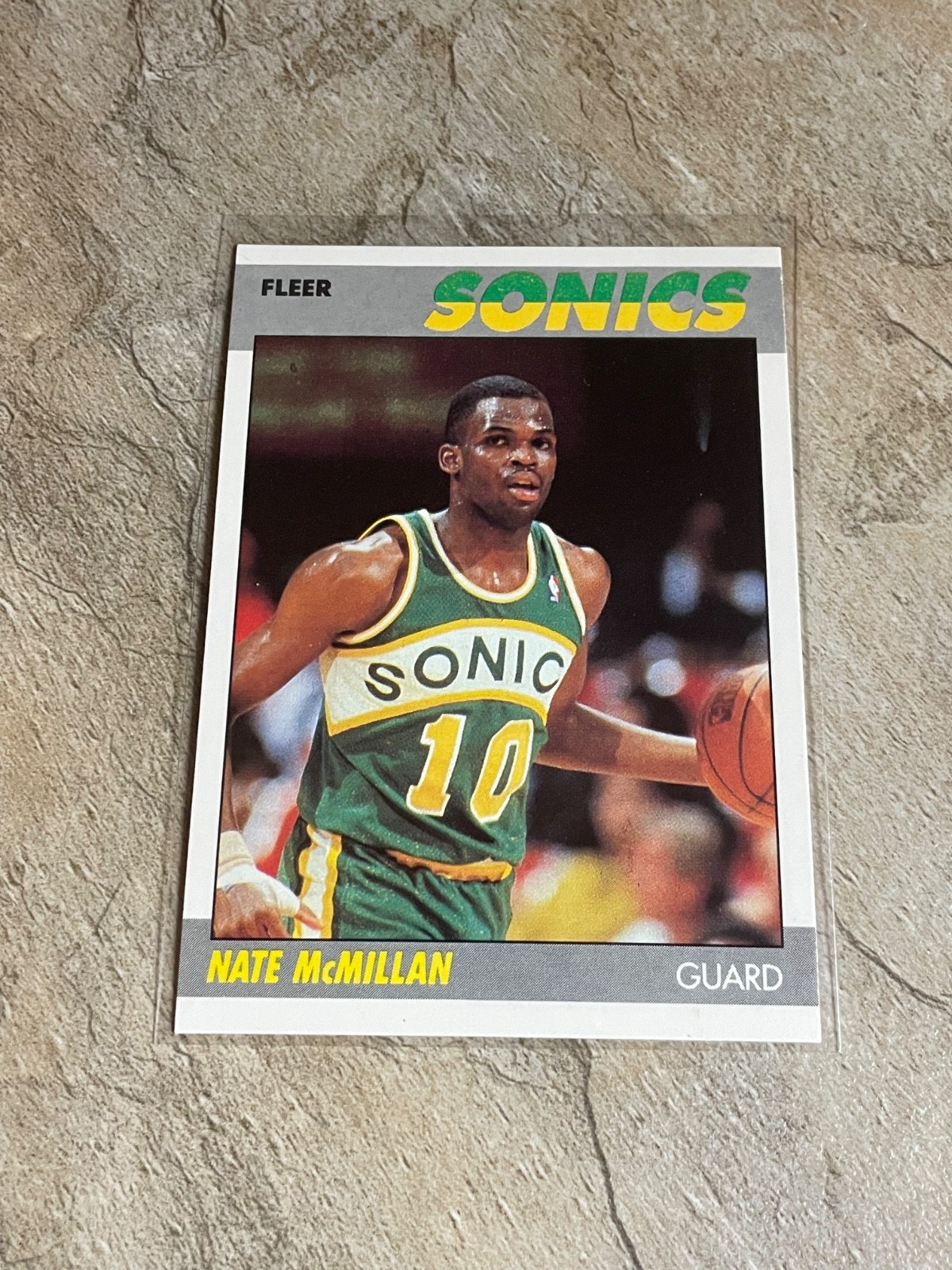 1987-88 Fleer Basketball Nate McMillan Rookie #75