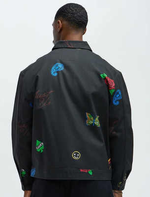 Fresh Prints of Bel-Air Men's Large Light Jean jacket Coat Drill Clothing