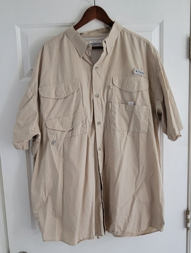 Columbia PFG Shirt Mens 2XL XXL Button Up Fishing Gear Short