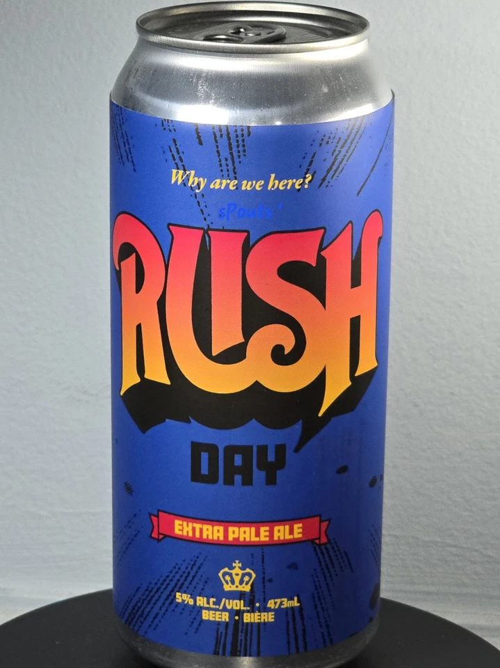 2025 RUSH DAY БЛЮЗОВАЯ ПИВНАЯ БАНКА РОК-ГРУППА ХЕНДЕРСОН ТОРОНТО КАНАДА ГЕДДИ ЛИ - Изображение 4 из 4