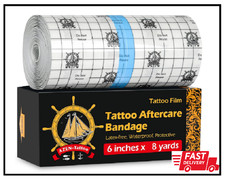 Tattoo Aftercare Bandage, 6"X 8 Yard, Tattoo Waterproof Bandage, Second Skin Tat