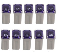 10 Pack Micro Cartridge Fuses 15 amp Fuse FMM Mcase Female