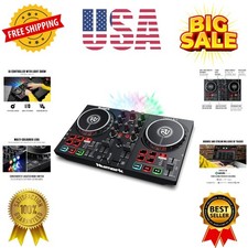 Party Mix II DJ Controller with Lights, 2 Dec...
