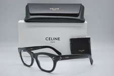 NEW CELINE CL50166I 001 SHINY BLACK AUTHENTIC EYEGLASSES FRAMES 53-19