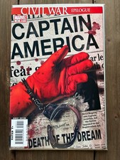 Captain America #25 Signed Joe Quesada Death of Steve Rogers Civil War 2007