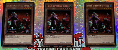 YuGiOh PLAYSET Tribe-Infecting Virus SBC2-DEI22 SECRET RARE US Import