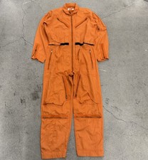 Vintage 60s Flying Coveralls Summer Orange size 40 Reg Military Utility