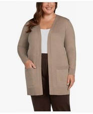 Matty M Women s Knit Boyfriend Blazer Jacket, Heather Taupe, M