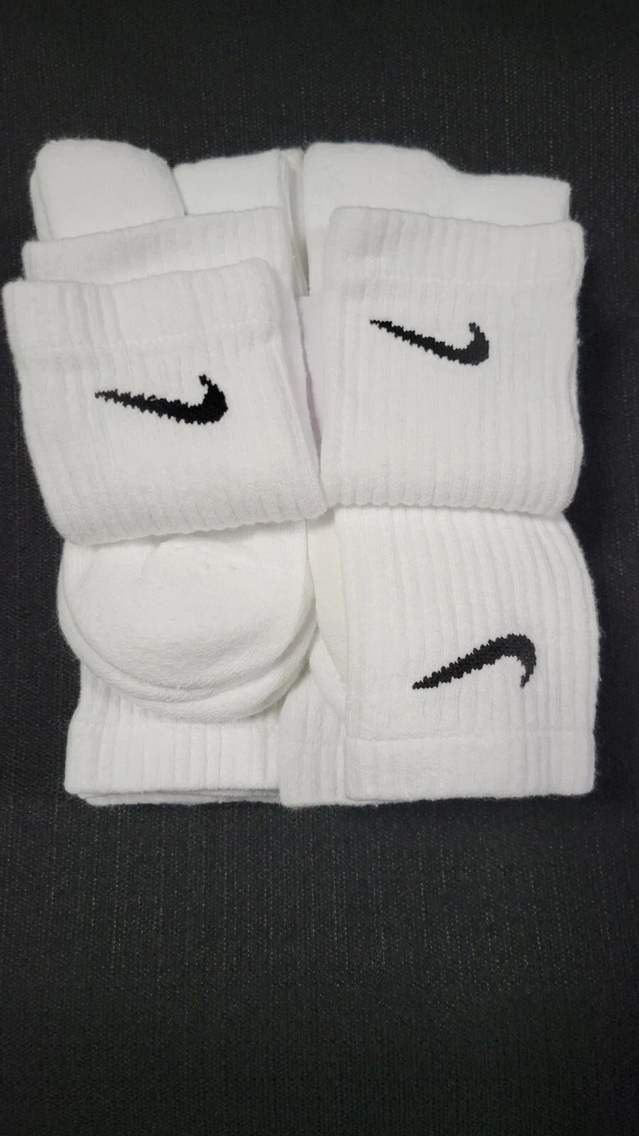 Nike Everyday Dri-Fit Cotton Cushioned Crew Socks 6 Pairs Adult Unisex