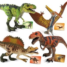 4 PCS Large Dinosaur Toys for Kids 3-5 Realistic Dinosaur Figures with Movabl...