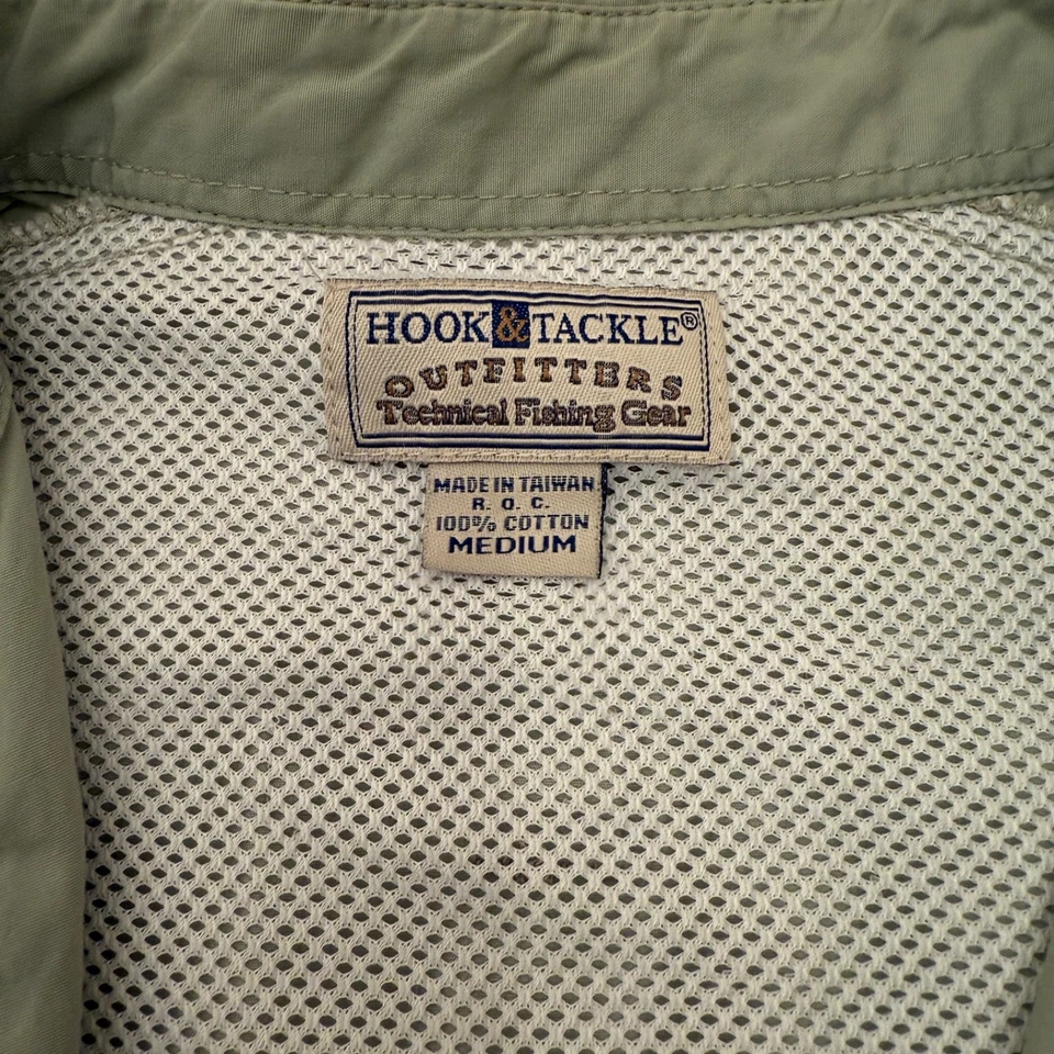Camisa de pesca Hook & Tackle manga larga 100 % algodón con ventilación trasera Foto 3 de 4