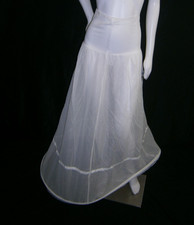 Untamed Petals 6-8 Petticoat Wedding or Formal Dress Control Slip Hoop Lace Hem