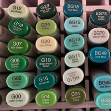 NEW ~Sketch Markers Copic various Blue ~"B" ~ "BG" ~ Tested before Shipping