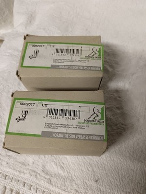 2x Schubert & Salzer Rohrbelüfter 1/2'' verchromt   Neu  Ingolstadt 