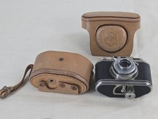 Vintage Bolsey Model B2 Camera and Leather Case 35mm - Untested Parts Only