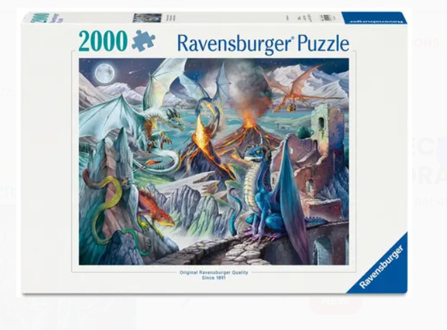 RAVENSBURGER 2000 PIECE PUZZLE THE DRAGON GUARDIANS 2026 *PRE ORDER* ✅OUT OTHERS