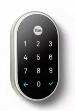 Nest X Yale Lock (satin Nickel)-NOT WORKING,PARTS ONLY REFER TO PICTURES