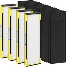 4 Packs FLT4825 HEPA Filter B Replacement Compatible with Guardian AC4825