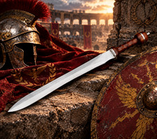 Legion Gladiator Roman Gladius Sword Handmade D2 Steel Blade Ship Net Day