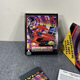 S.T.U.N. Runner (Atari Lynx) Open Box Manual And Cartridge * Nice
