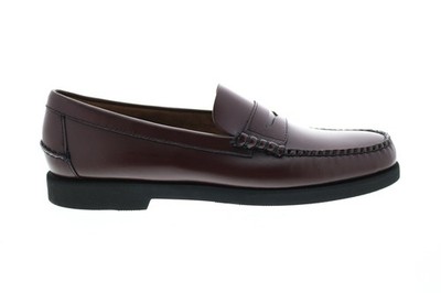 Sebago Dan Polaris 7001GW0-903 Mens Brown Wide Loafers & Slip Ons Penny Shoes