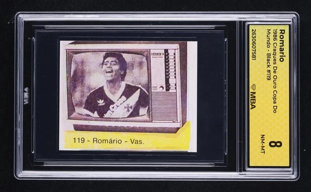 1986 Craques De Ouro Copa Do Mundo Romario #119 schwarz MBA 8