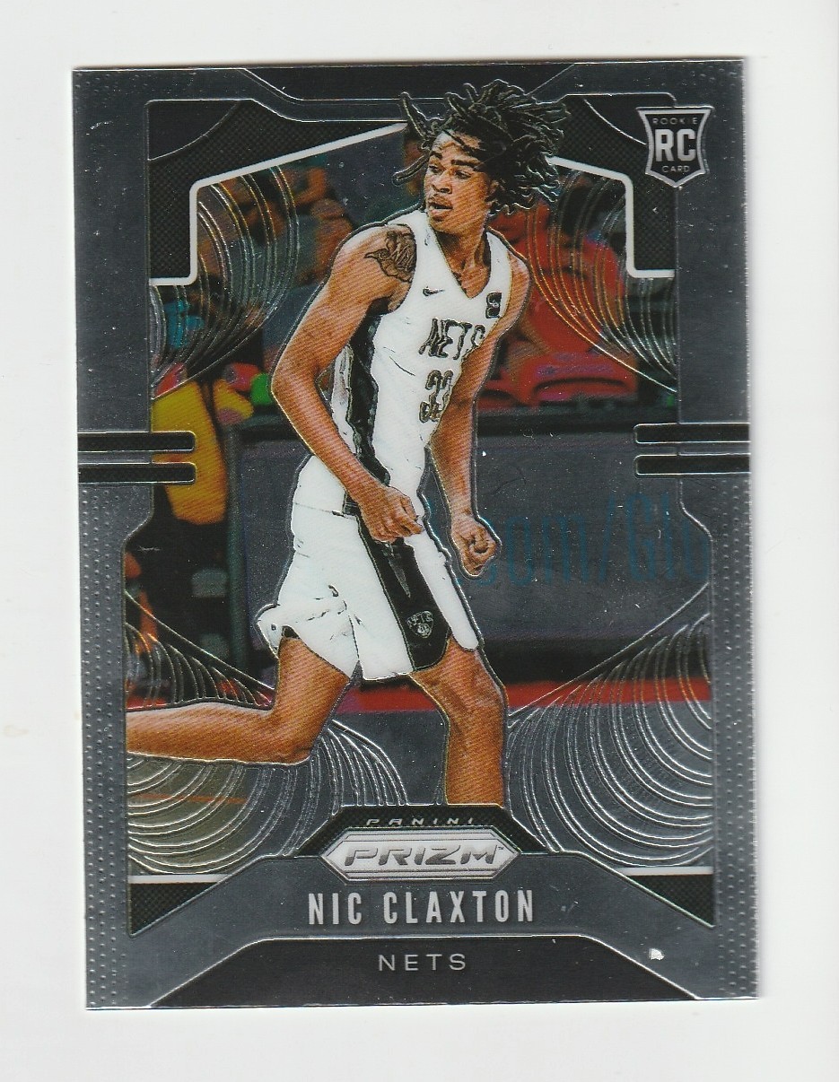 2019-20 Panini Prizm #292 Nic Claxton rookie card, Brooklyn Nets