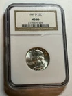 1939 D Washington Silver Quarter Dollar NGC MS66 Blast White