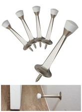 Greatim 5 Pack 3 inch Heavy Duty Solid Rigid Door Stop, Zinc Die Cast Door St...