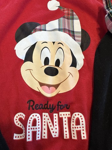 Walt Disney World Mickey Mouse Christmas Pajamas Kids Size 5/6 - Picture 2 of 8