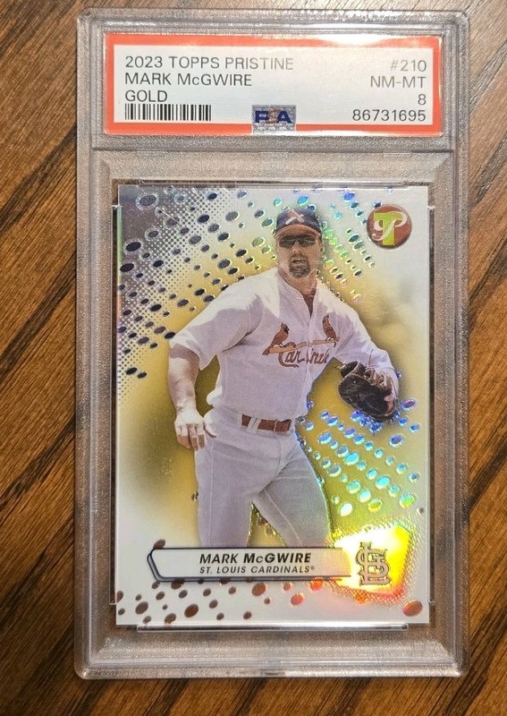 MARK MCGWIRE 2023 Topps Pristine Gold Refractor #22/50 PSA 8 