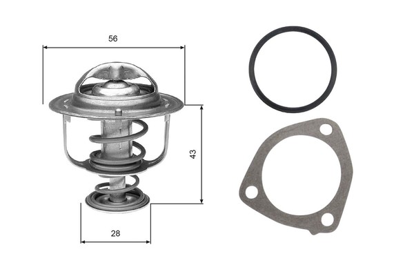 Thermostat, KüHlmittel TH31276G1 Gates FüR Nissan Mitsubishi-image