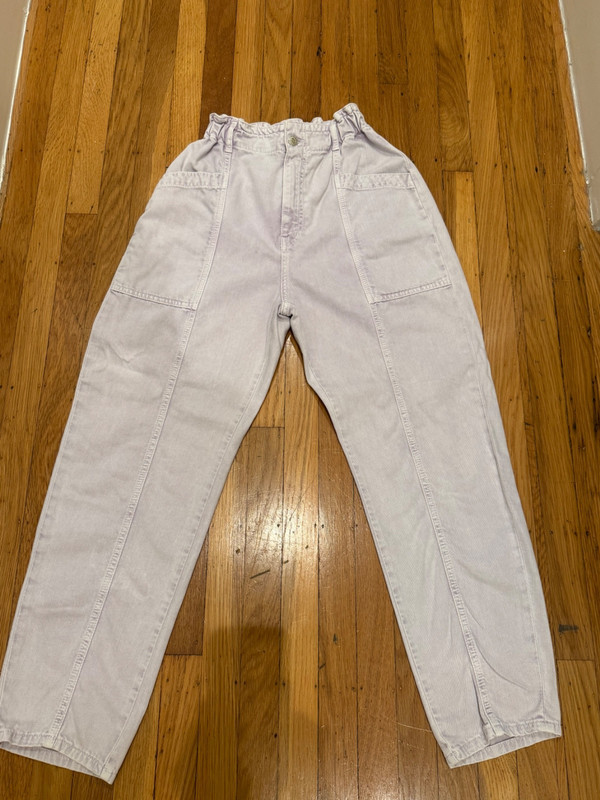 Mango womens jeans size 8 light purple