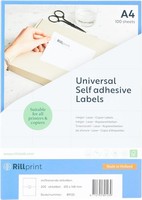 rillprint Universal-Etiketten 210 X 148 Mm Weiß 200 Etiketten