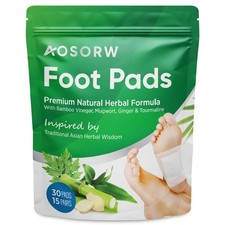 Natural Cleansing Foot Pads - Ginger Mugwort Bamboo Vinegar - Relieves Stress...