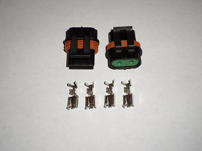 Pair TPI LT1 LS1 Camaro Corvette Trans Am COOLING FAN WIRING CONNECTORS
