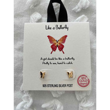Butterfly Earrings Stud