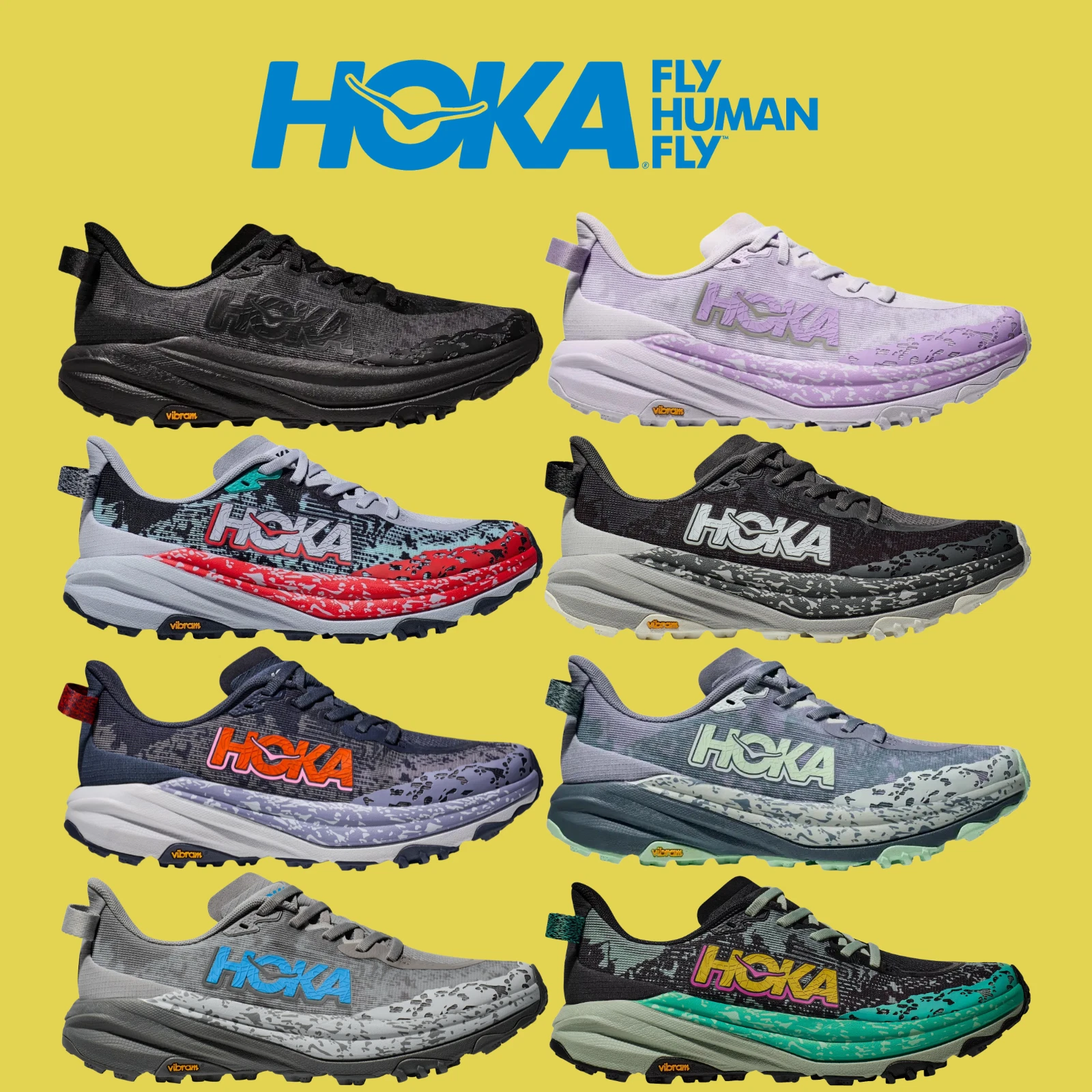 Hoka One One Speedgoat 6 Women Trail Running Shoe Size 6-11 New Colors Athletic